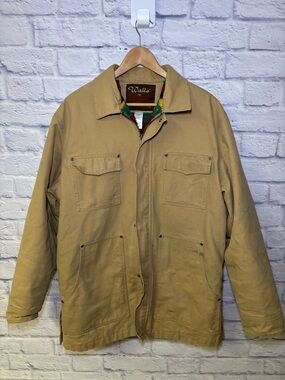 Walls Ranch Wear Chore Jacket Men Large Canvas Barn Workwear Gorpcore Fleece